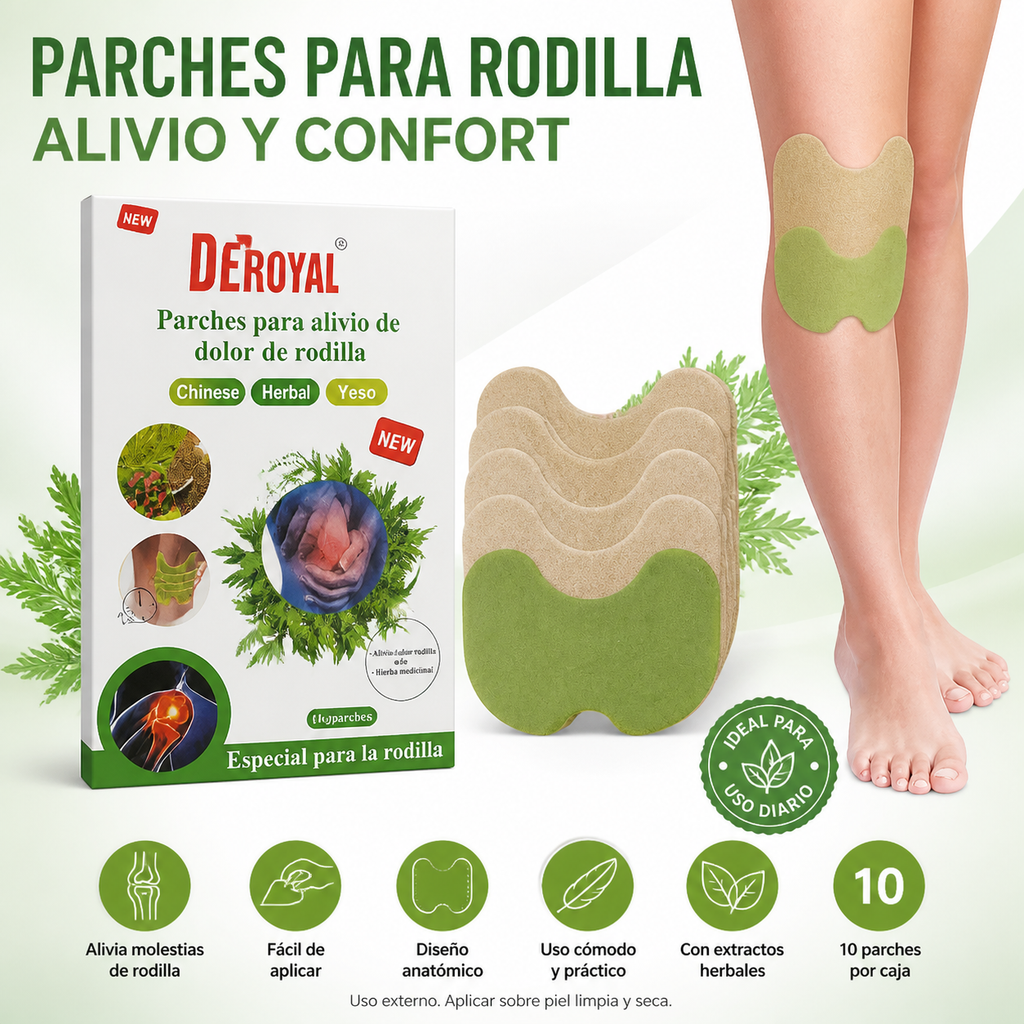 Pack 3 Cajas Parches para Rodilla (30 unidades)